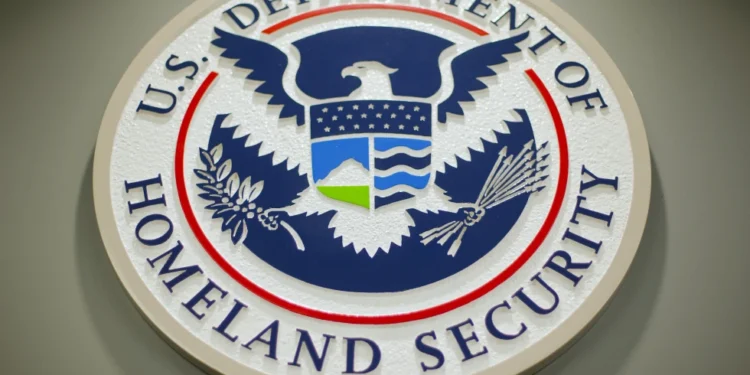 US Sends “Barbaric” Criminals to Eswatini Amid Deportation Clash 1 The Department of Homeland Security logo is seen during a news conference in Washington
