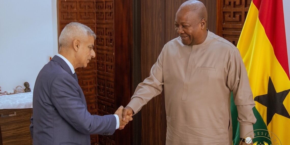 President Mahama with London Mayor Sadiq Khan