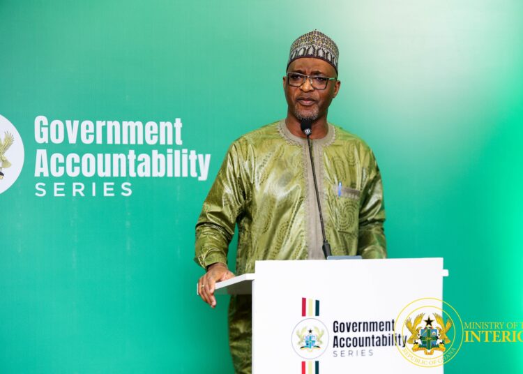 Minister for the Interior, Hon. Mohammed Mubarak Muntaka