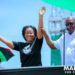 President Mahama with NDC Candidate for Ablekuma North Ewurabena Aubynn