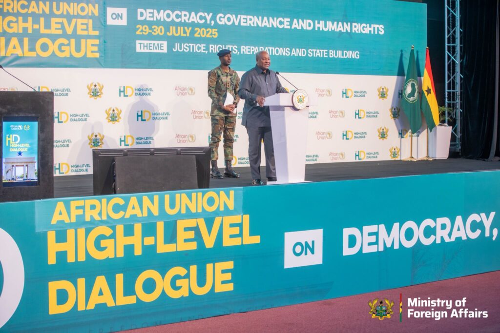 Mahama Calls for Justice-Driven Reforms at High-Level AU Dialogue 2 President Mahama @AU Dialogue 1