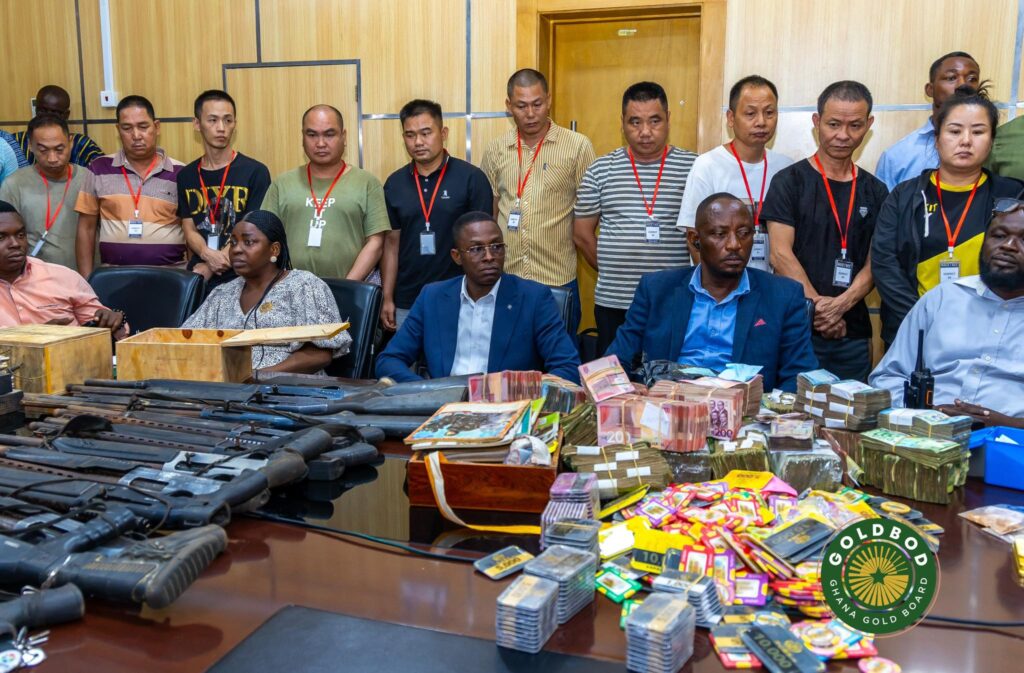 GoldBod Taskforce Busts 10 Chinese for Gold Smuggling 2 Sammy Gyamfi @Goldbod 6