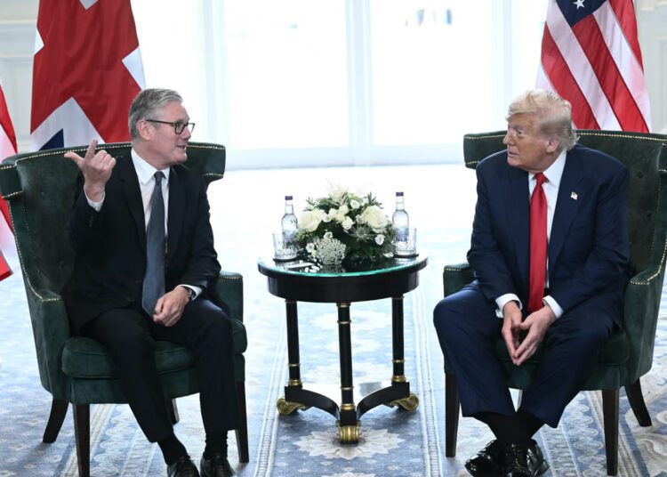 Keir Starmer and Donald Trump at the Turnberry Resort