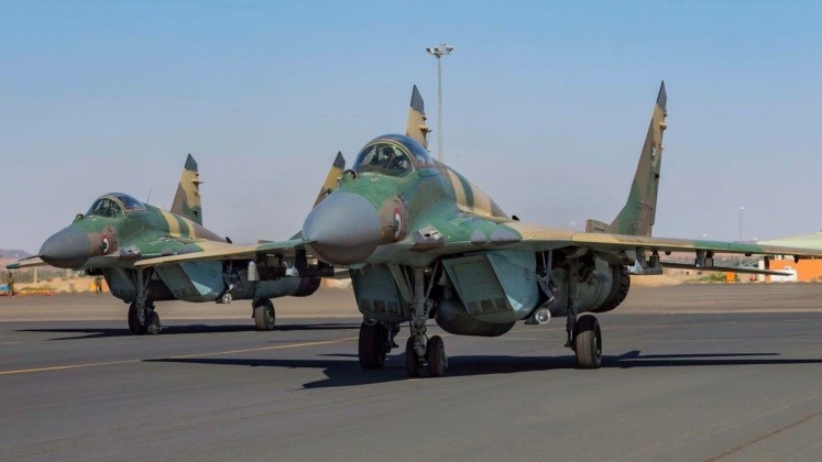 Sudan Urges ICC Probe Into Foreign Interference 2 Sudanese army MiG 29SEs Merowe airbase file photo