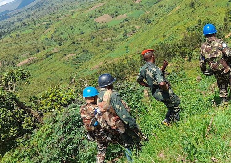 UN Condemns ADF Over Church Vigil Killings 1 UN peacekeepers patrol in Ituri in northeastern DR Congo.