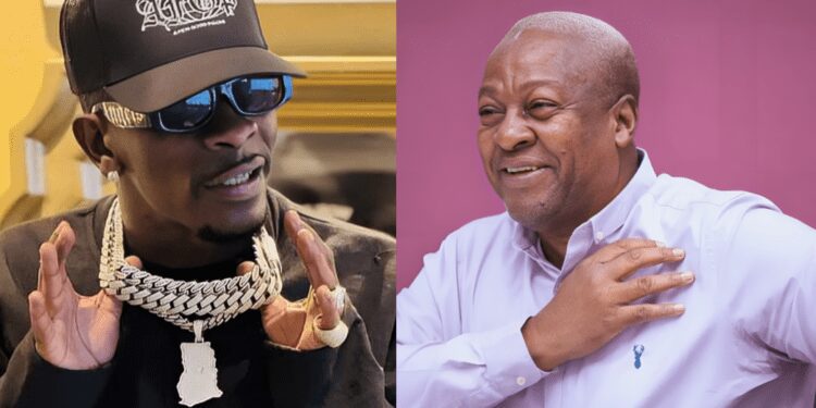Shatta Wale Endorses President Mahama 1 Shatta Wale and President Mahama