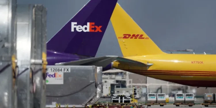 US Halts De minimis Tariff Exemption for Global Package Shipments 1 Cargo aircraft are parked at Los Angeles interactional airport in Los Angeles, California, the US, in 2022.