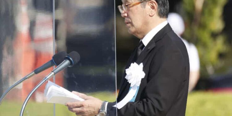 80th Anniversary Of Hiroshima Bombing Sees Urgent Calls For Nuclear Disarmament 1 Kazumi Matsui, Hiroshima Mayor.