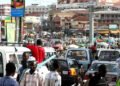 Main congested District-in-downtown Accra, Ghana