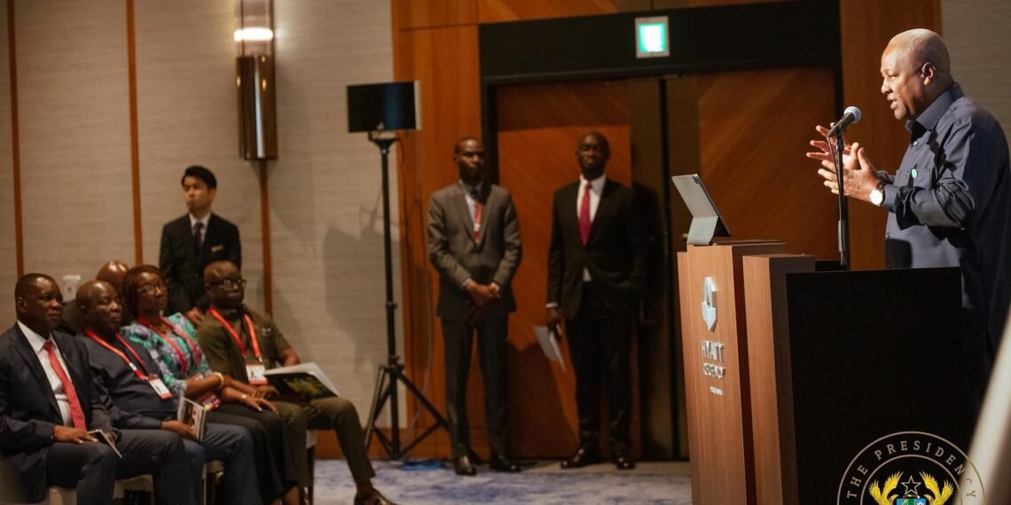 Ghana is Open for Business – President Mahama Woos Japanese Investors at TICAD-9 1 HE, John Dramani Mahama, President of Ghana, speaking at the Ghana-Japan Presidential Investment Forum on the sidelines of the 9th Tokyo International Conference on African Development (TICAD-9) in Yokohama