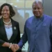 President Mahama with GBA President