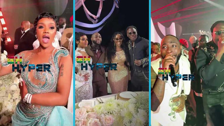 Davido, Chioma Sing Stonebwoy's 'Go Higher' at Wedding Party