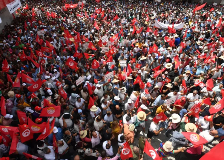 Tunisia’s Trade Union Defies Pressure With Mass Rally 1 Tunisia’s Trade Union Defies Pressure With Mass Rally