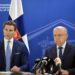 EU, Ukraine Hold Talks On ‘Drone Wall’ To Counter Incursions 14 EU defence commissioner Andrius Kubilius (R) and Finnish Defence Minister Antti Haekkaenen addressed the media after a meeting on creating a anti-drone 'wall' to protect the EU's eastern states.