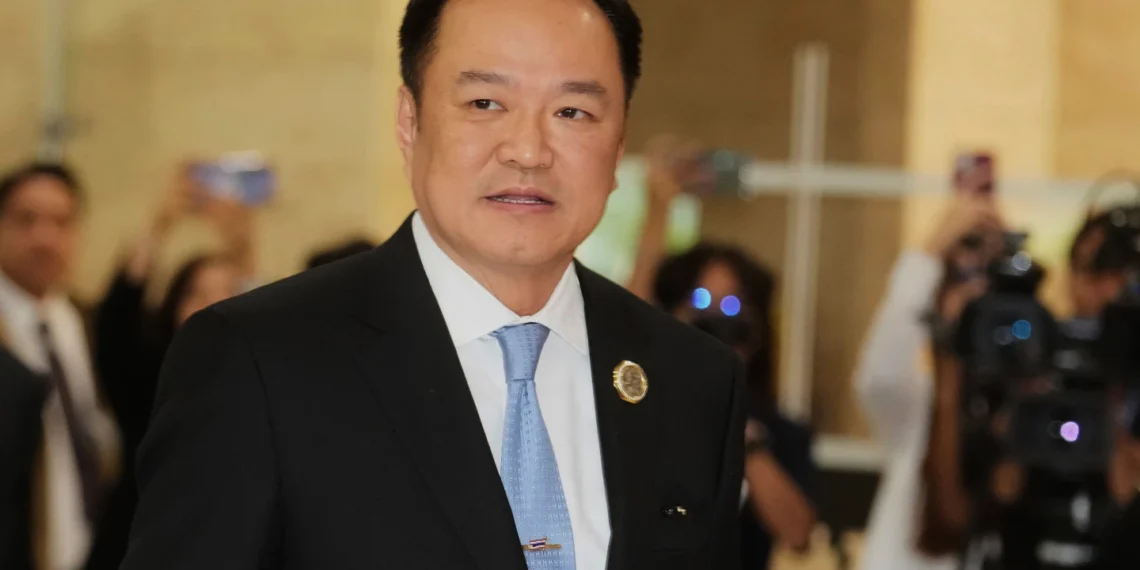 Thai Prime Minister, Anutin Charnvirakul.