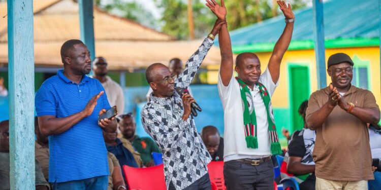 Akwatia By-Election: NDC Confident of Victory for Baidoo 1 NDC's National Chairman Johnson Asiedu Nketiah and its Candidate Bernard Bediako Baidoo