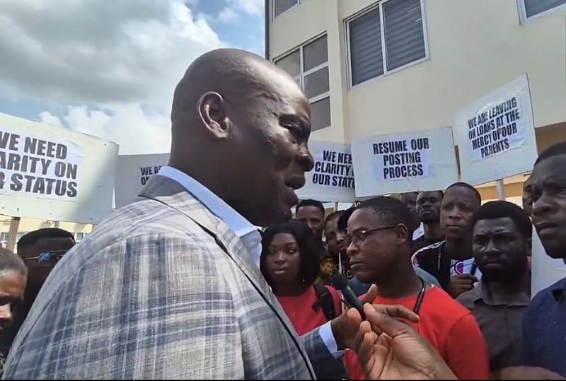 Education Minister @Unpaid Teachers 1