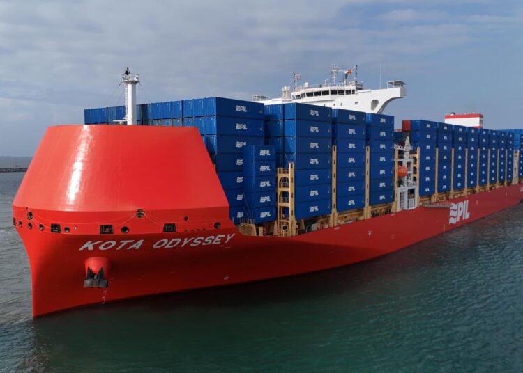 PIL Names ‘Kota Odyssey’, First LNG Dual-Fuel Vessel in Ghana 1 First LNG Dual-Fuel Container Vessel in Ghana
