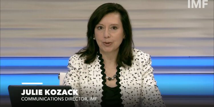 IMF Communications Director Julie Kozack