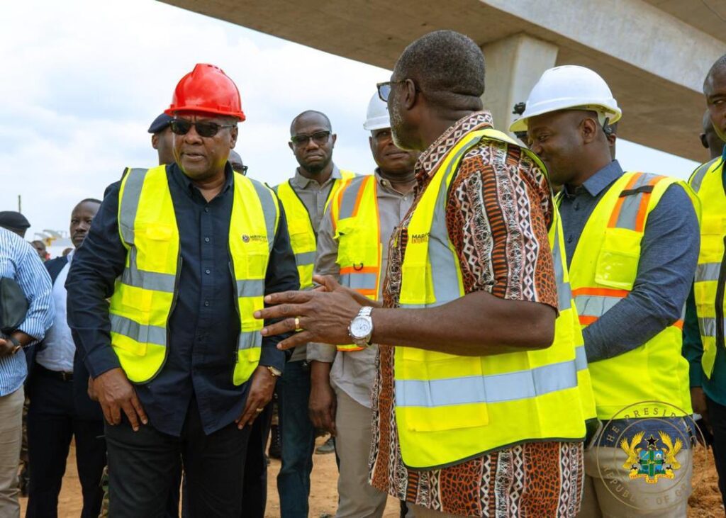 President John Dramani Mahama Inspects Ofanko-Nsawam Road Construction