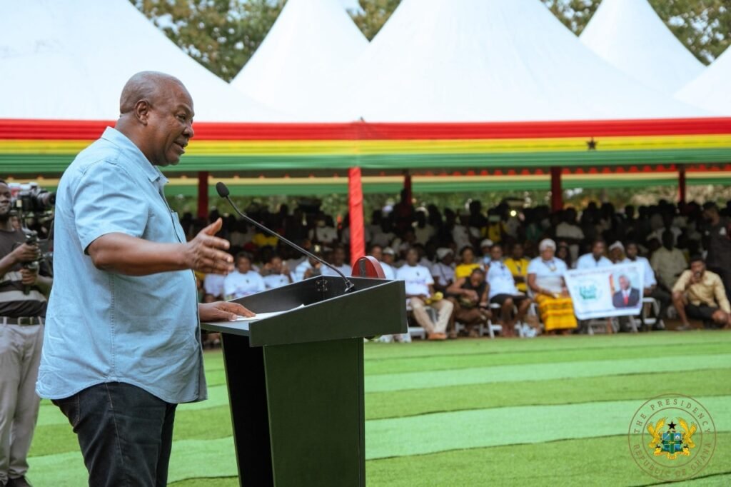 Big Push: Mahama Cuts Sod for Several Road Construction in Volta Region 2 President Mahama 95