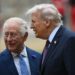 Trump’s UK Visit Draws Pomp And Protest 14 President Trump with King Charles when they were reviewing the guard of honour