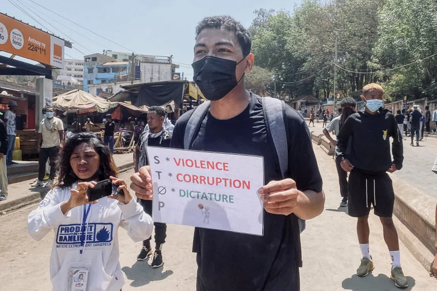 Protest in madagascar