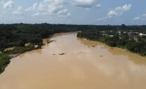 River Ayensu destroyed by galamsey