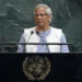 The chief adviser of Bangladesh’s interim government, Muhammad Yunus, addresses the United Nations General Assembly at UN headquarters in New York City on September 26, 2025.