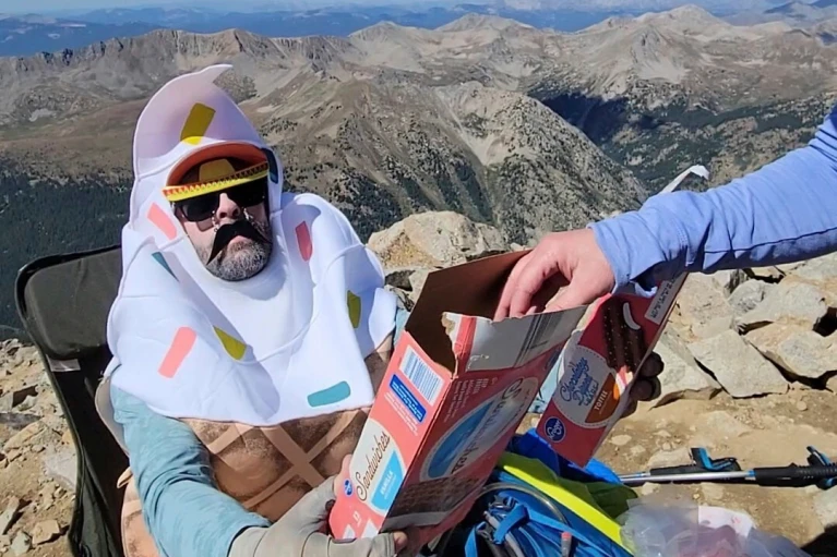 'Legend Dairy' Man Treks Colorado Peak With Ice Cream 3 The Mystery Makes It Magic