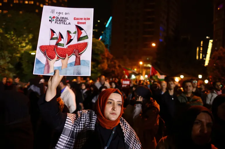 2025 10 01T215450Z 1679105148 RC273HAHR9OI RTRMADP 3 ISRAEL PALESTINIANS FLOTILLA TURKEY 1759375182