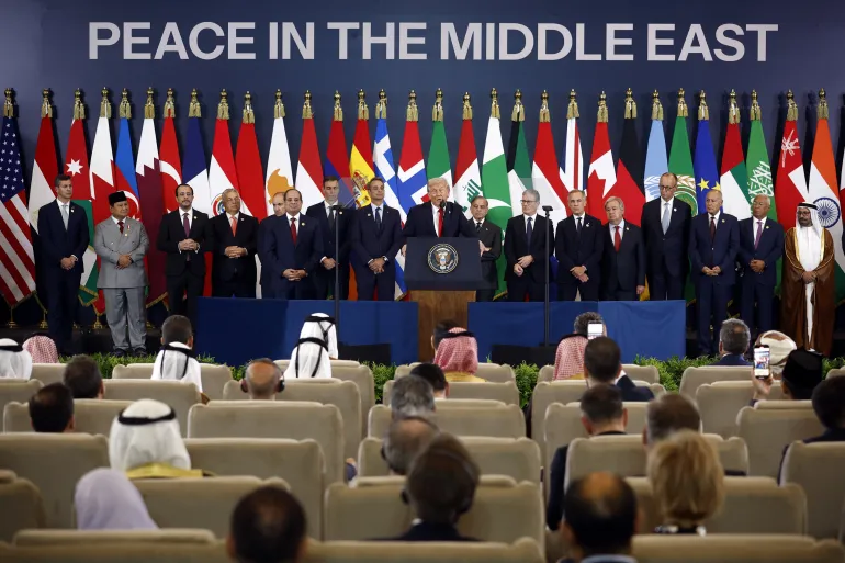 Qatari Emir Lauds Outcomes Of Sharm el-Sheikh Peace Summit 3 2025 10 13T181432Z 990526656 RC26BHA616XY RTRMADP 3 ISRAEL PALESTINIANS EGYPT SUMMIT 1760381907