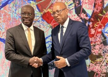 Ghana’s Finance Minister, Dr. Cassiel Ato Forson, with the Regional Vice President for Africa at the International Finance Corporation (IFC), Ethiopis Tafara,