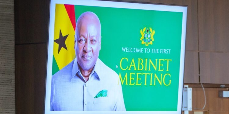 Image from President Mahama's First Cabinet Meeting