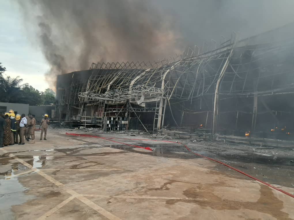 NADMO Urges Fire Safety Training After Kumasi China Mall Blaze 3 China City Mall at Santasi Star Junction in Kumasi