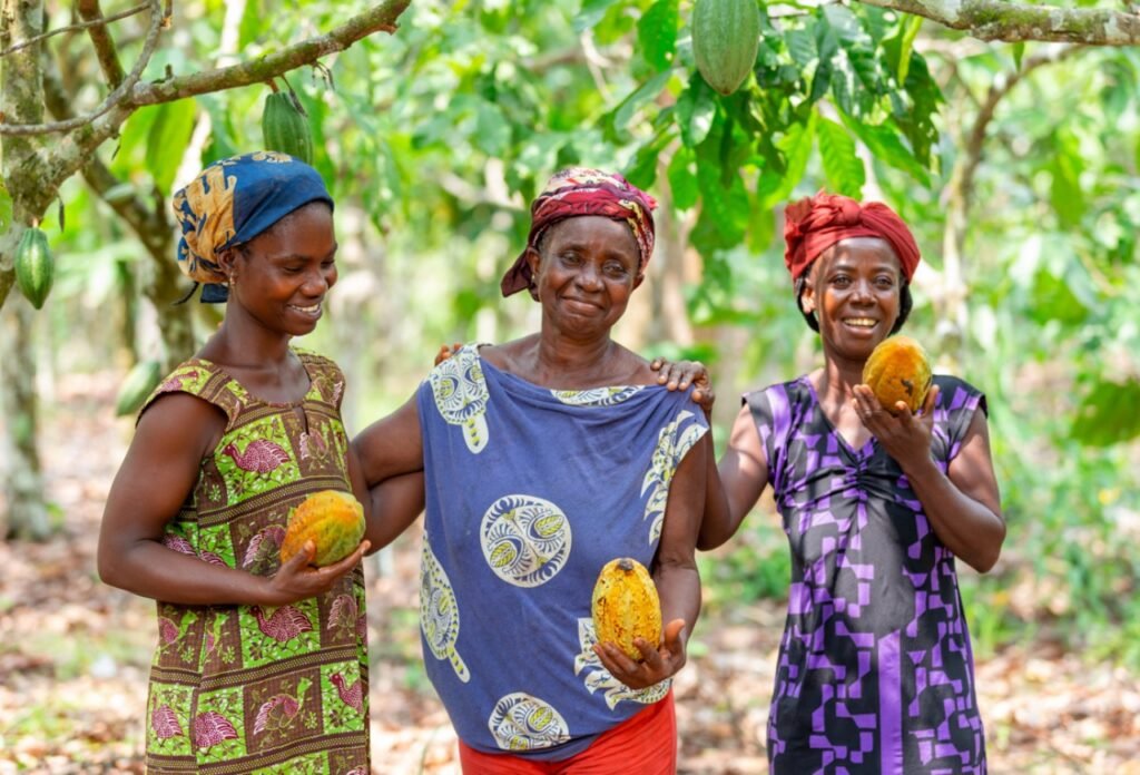 Over 560K Cocoa Farmers Benefit from US$21.8m Carbon Funds 2 Cocoa farmers Kwati Faustina Akua 01 c KO Photography