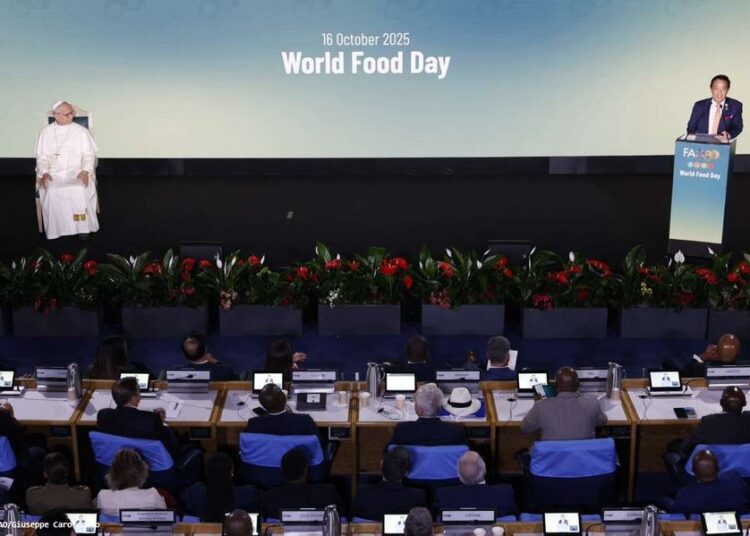 FAO Director-General Qu Dongyu, addresses delegates.