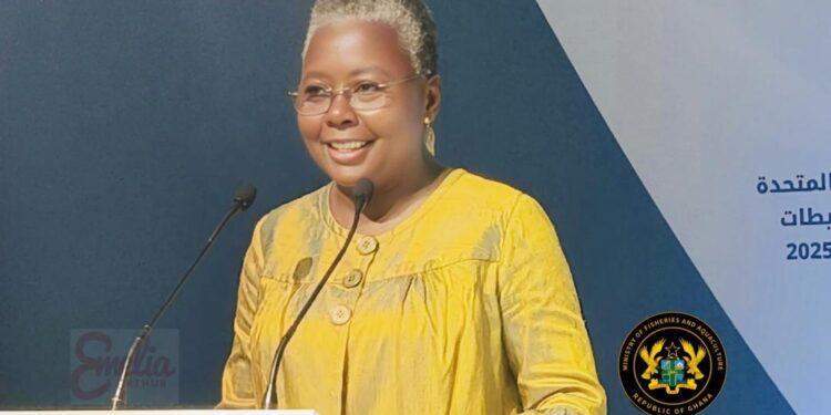 Cabinet Approves Ghana’s First-Ever Marine Protection Area 1 Hon. Emelia Arthur, Minister for Fisheries and Aquaculture and Member of Parliament for Shama Constituency