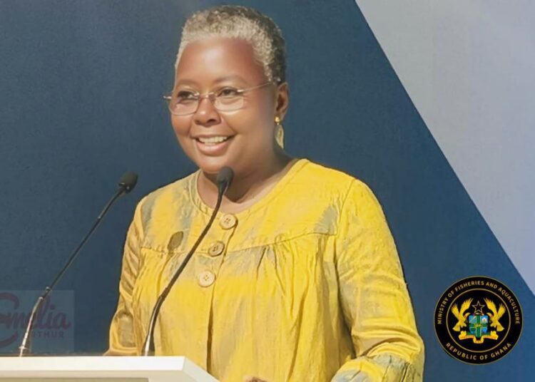 Hon. Emelia Arthur, Minister for Fisheries and Aquaculture and Member of Parliament for Shama Constituency