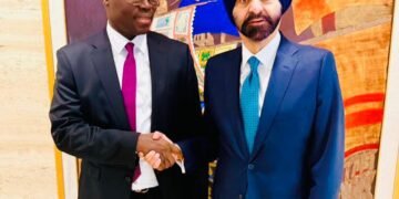 Ghana’s Finance Minister, Dr. Cassiel Ato Forson, with Ajay Banga, President of the World Bank Group