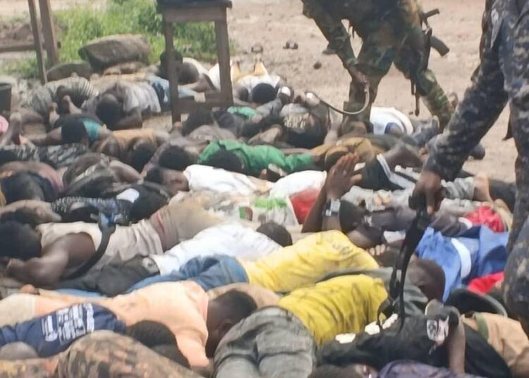 NAIMOS Task Force Raids Western Region Galamsey Hideouts, Hundreds Surrender 1 NAIMOS Raid