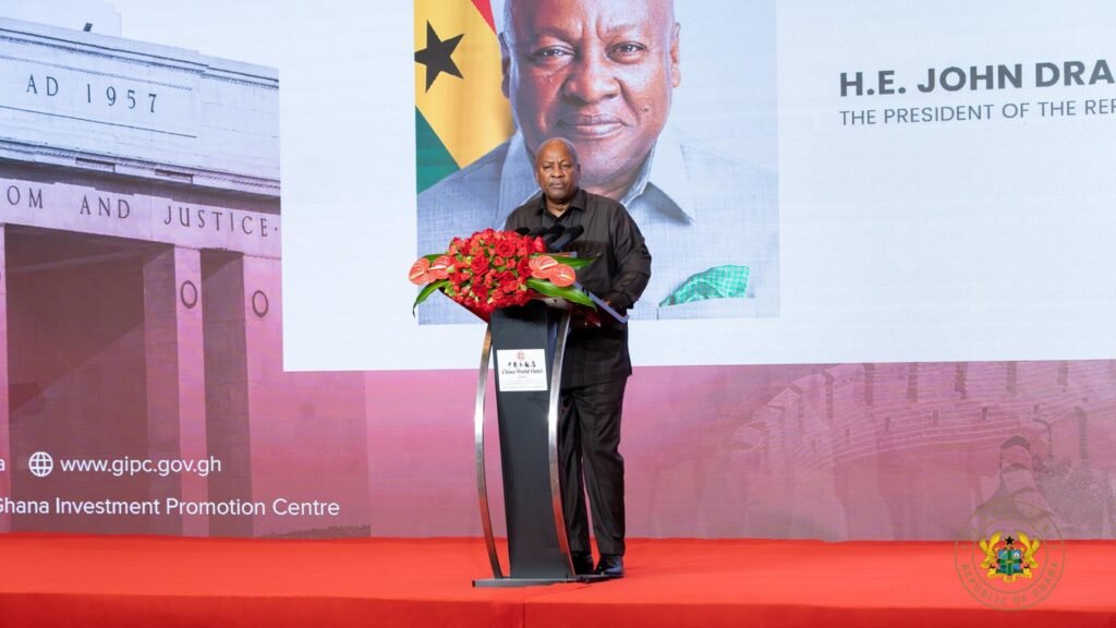 President John Dramani Mahama, speaking at the Presidential Investment Forum held in Beijing