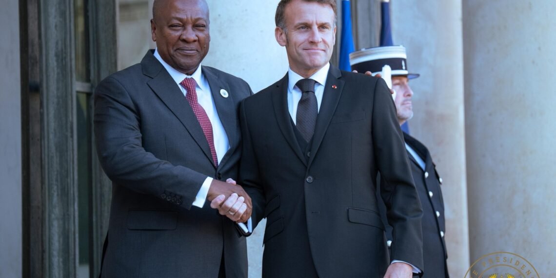 President Mahama with President Macron