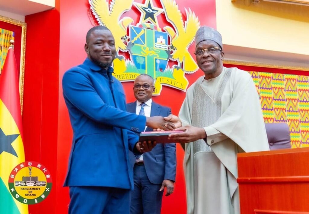Speaker Bagbin Swears in Two Members of Parliament 2 Prof. and Speaker