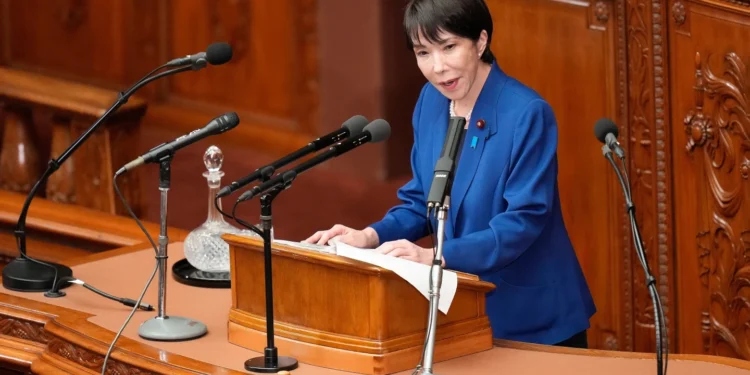 Japanese Prime Minister Sanae Takaichi