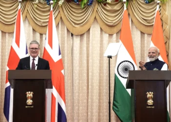 UK Prime Minister, Keir Starmer and India's Prime Minister, Narendra Modi.