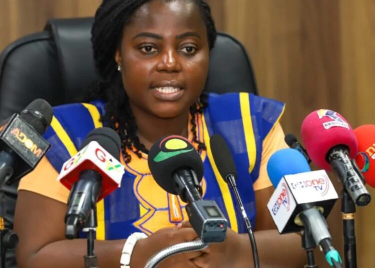 Galamsey: Lands Ministry Pledges Transparency and Sustainability 1 Ms. Mawusi Ama Mawuenyefi,Director of Communications