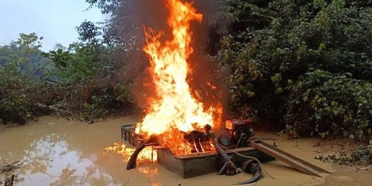 NAIMOS Extends Galamsey Operation to Western North and Ashanti Regions