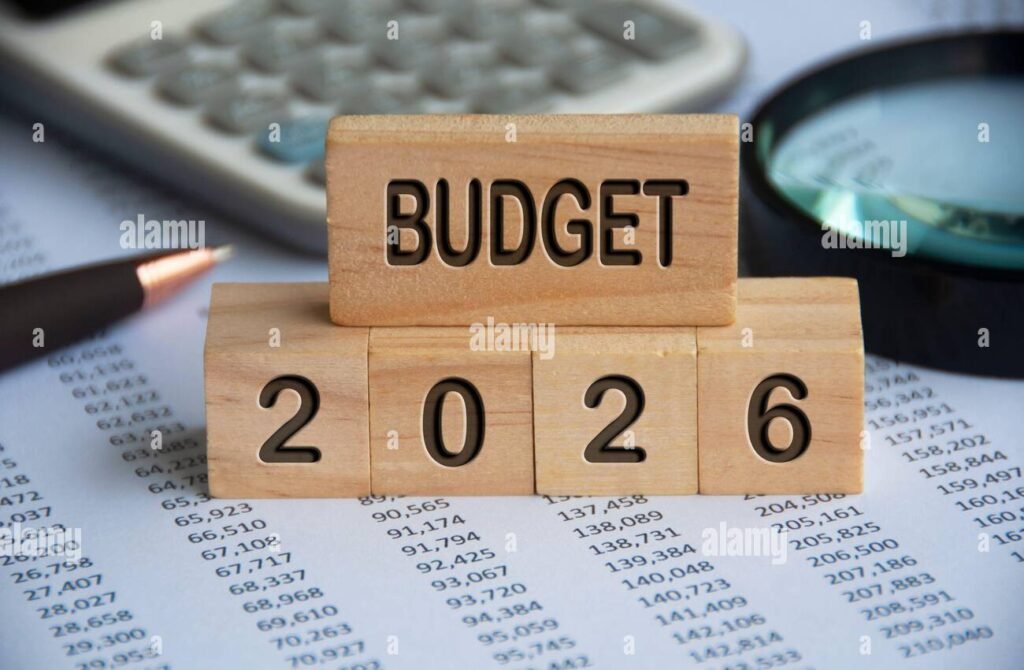 Finance Ministry Consults, Ahead of 2026 Budget Reading 4 budget 2026 text on wooden blocks with data analysis and office concept background budgeting concept 2PEBJD0