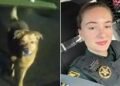 Dog Eeyore and Deputy Devon Miller